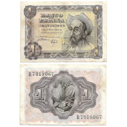 Estado Español. 1951. 1 Peseta (MBC) Serie R
