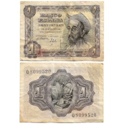Estado Español. 1951. 1 Peseta (BC) Serie Q