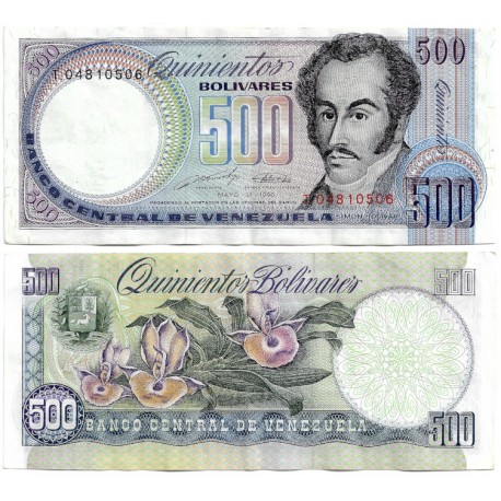 (67d) Venezuela. 1990. 500 Bolívares (EBC-)