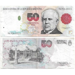 (344b) Argentina. 1992-97. 50 Pesos (MBC)