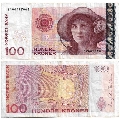 (49e) Noruega. 2010. 100 Kroner (MBC-/BC+)