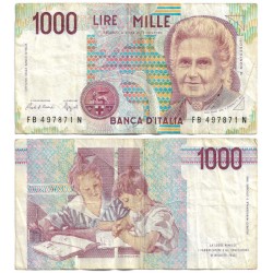 (114a) Italia. 1990. 1000 Lira (MBC-)