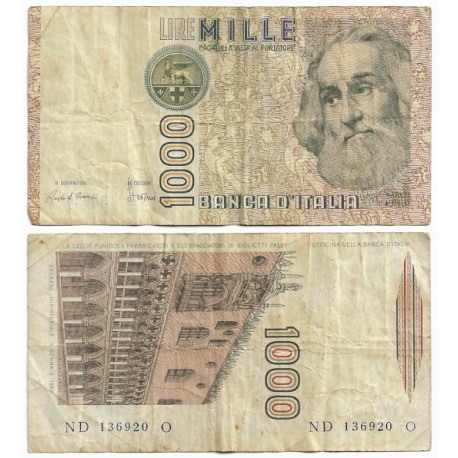 (109a) Italia. 1982. 1000 Lira (BC+)