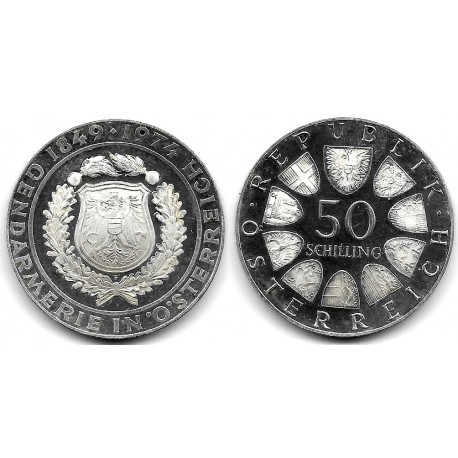 (2919) Austria. 1974. 50 Schilling (EBC+) (Plata)