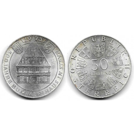 (2916) Austria. 1973. 50 Schilling (EBC) (Plata)