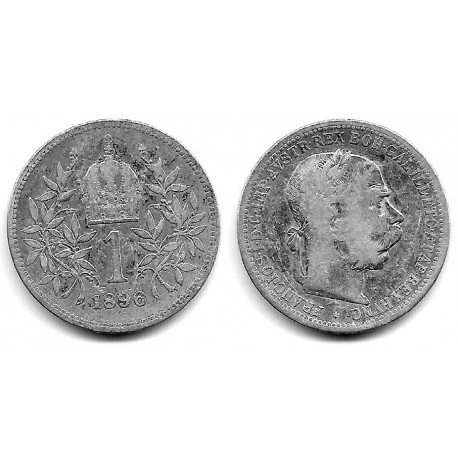 (2804) Austria. 1896. 1 Corona (BC) (Plata)