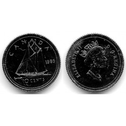 (183) Canadá. 1995. 10 Cents (SC)