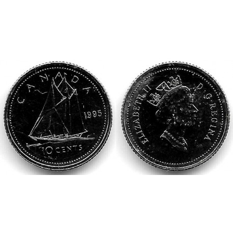 (183) Canadá. 1995. 10 Cents (SC)