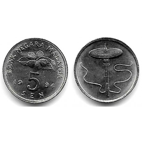 (50) Malasia. 1994. 5 Sen (SC)