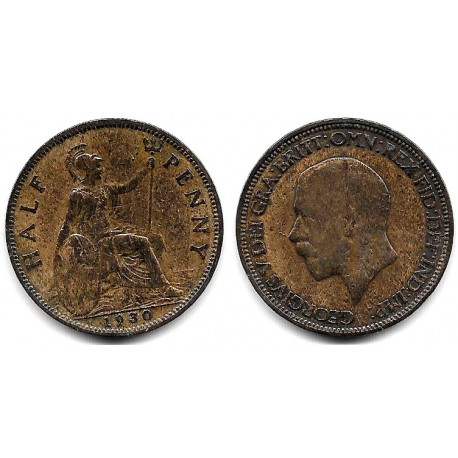 (837) Gran Bretaña. 1930. Half Penny (BC)