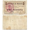 Preixens. 1937. 1 Peseta (BC) Rotura