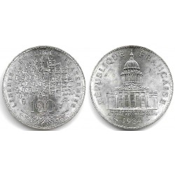 (951.1) Francia. 1984. 100 Francs (SC) (Plata)