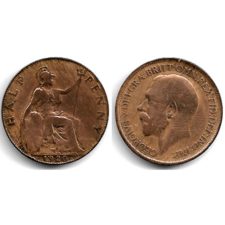 (809) Gran Bretaña. 1920. Half Penny (BC/BC-)