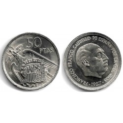 Estado Español. 1957*(68). 50 Pesetas (SC) Estrella Rectificada