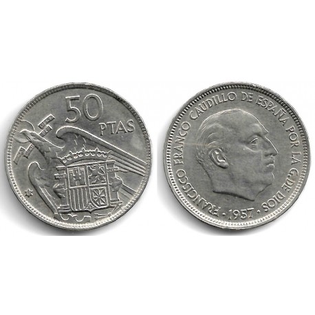 Estado Español. 1957*(67). 50 Pesetas (MBC)
