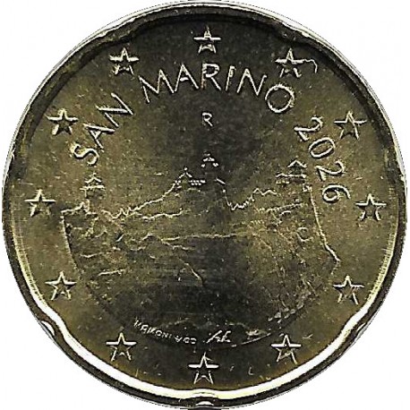 San Marino. 2026. 20 Céntimos (SC)