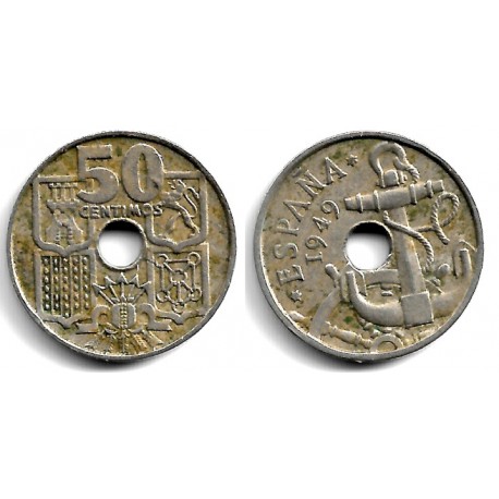 Estado Español. 1949*(19-52). 50 Céntimos (BC)