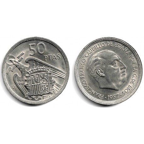 Estado Español. 1957*(58). 50 Pesetas (EBC)