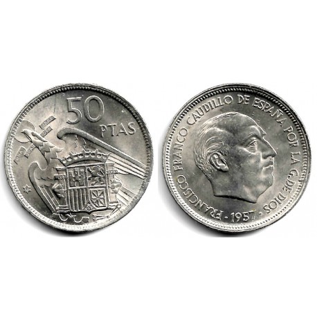 Estado Español. 1957*(59). 50 Pesetas (EBC-)