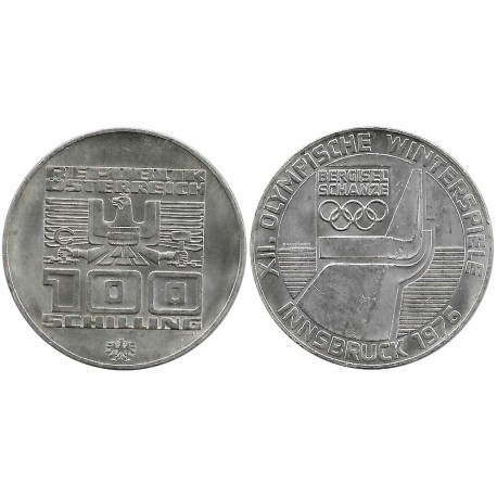 (2929) Austria. 1976. 100 Schilling (MBC+) (Plata)