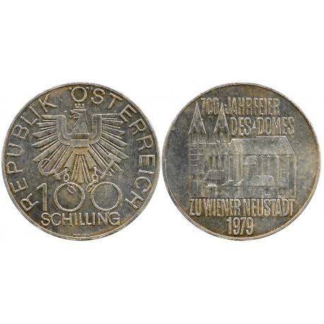 (2942) Austria. 1979. 100 Schilling (EBC) (Plata)