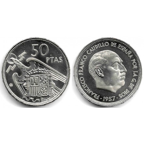 Estado Español. 1957*(73). 50 Pesetas (SC)