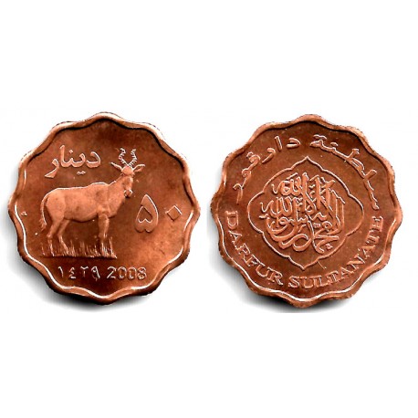 Darfur. 2008. 50 Dinars (SC)