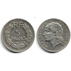(888) Francia. 1933. 5 Francs (MBC+)
