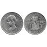 Alfonso XIII. 1890*(18-90). 5 Pesetas (MBC) (Plata) Ceca de Madrid MP-M