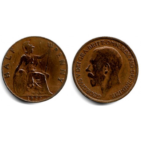 (809) Gran Bretaña. 1922. Half Penny (BC/BC-)