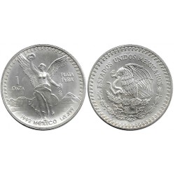 (494.3) Estados Unidos Mexicanos. 1992. 1 Onza (SC) (Plata)