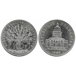 (951.1) Francia. 1988. 100 Francs (EBC+) (Plata)