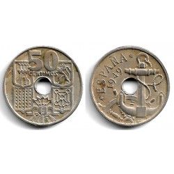 Estado Español. 1949*(19-54). 50 Céntimos (MBC-)
