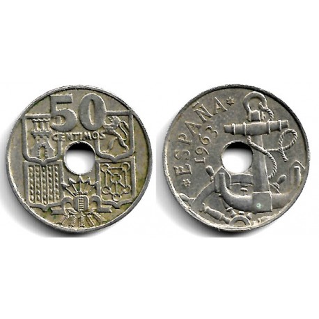 Estado Español. 1963*(19-64). 50 Céntimos (MBC)