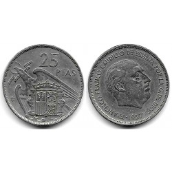 Estado Español. 1957*(59). 25 Pesetas (BC)