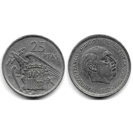 Estado Español. 1957*(59). 25 Pesetas (BC)