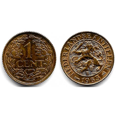 (1) Antillas Neerlandesas. 1963. 1 Cent (EBC)
