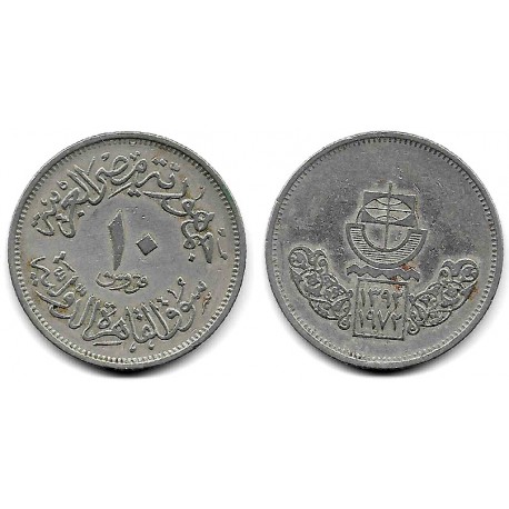 (429) Egipto. 1972. 10 Piastres (MBC)