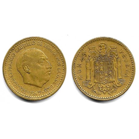 Estado Español. 1947*(19-49). 1 Peseta (BC)