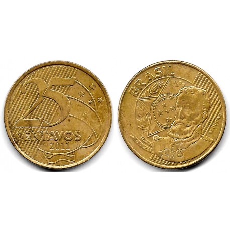 (650) Brasil. 2011. 25 Centavos (MBC)