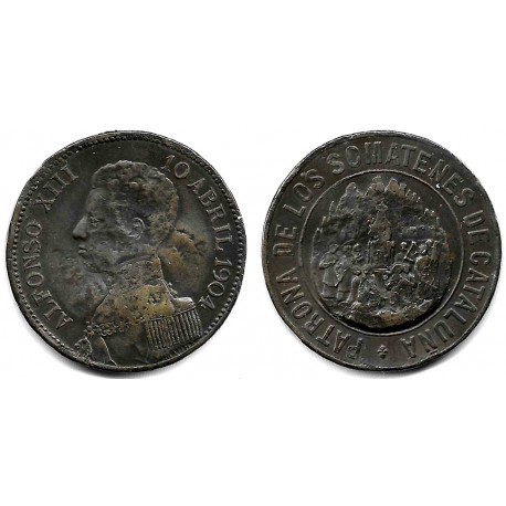 Medalla. Patrona de los Somatenes de Cataluña. Año 1904 (BC/BC-)