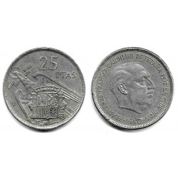 Estado Español. 1957*(75). 25 Pesetas (MBC-)