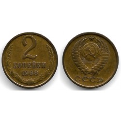 (Y128a) Unión Soviética. 1968. 2 Kopeks (MBC)