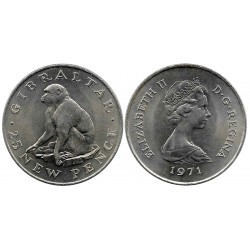 (5) Gibraltar. 1971. 25 New Pence (SC)