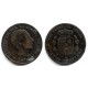 Alfonso XII. 1879. 5 Céntimos (BC/BC-) Ceca de Barcelona OM, Mancha
