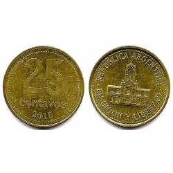 (110.1) Argentina. 2010. 25 Centavos (MBC)