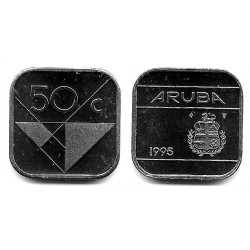 (4) Aruba. 1995. 50 Cents (SC)