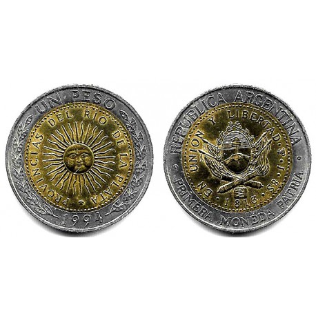 (112.1) Argentina. 1994. 1 Peso (EBC+)