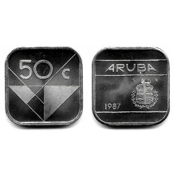 (4) Aruba. 1987. 50 Cents (SC)