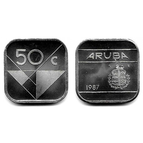 (4) Aruba. 1987. 50 Cents (SC)
